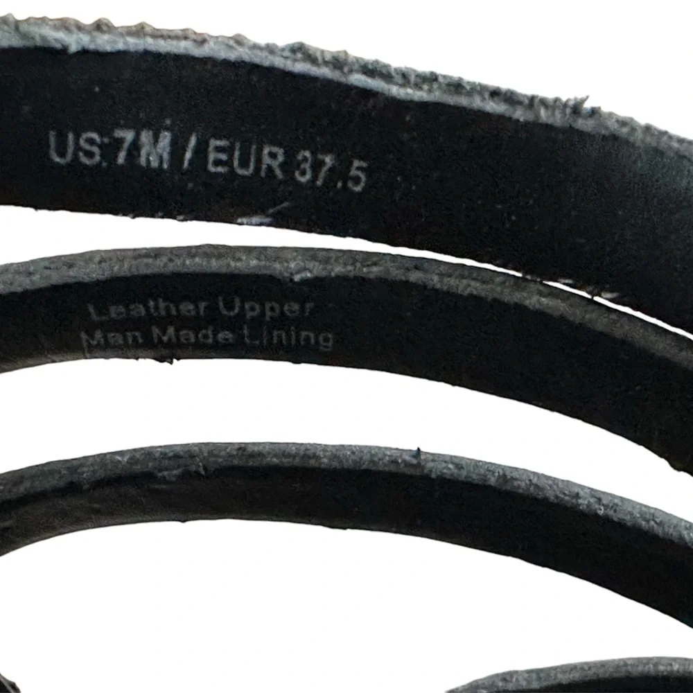 Via Spiga high heel sz 7 leather Roman strappy buckles platform dress shoes - Picture 10 of 12